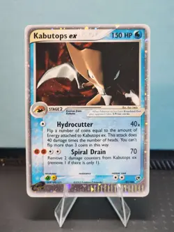 Pokemon TCG English Card Sandstorm Kabutops ex 97/100 Holo LP - Image 1