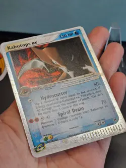 Pokemon TCG English Card Sandstorm Kabutops ex 97/100 Holo LP - Image 3