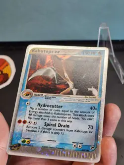 Pokemon TCG English Card Sandstorm Kabutops ex 97/100 Holo LP - Image 4