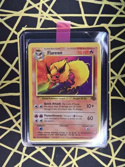 🔥 Flareon 19/64 🔥 Original Non Holo Rare Jungle Set Pokemon Card WOTC 1999 TCG - Image 1