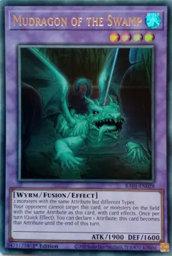 RA01-EN028 MUDRAGON OF THE SWAMP ULTRA RARE 1ST EDITION YuGiOh CARD - Image 1