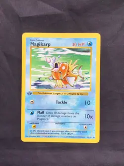Pokemon Cards: Base Set 1st Edition Uncommon: Magikarp 35/102 - Image 1