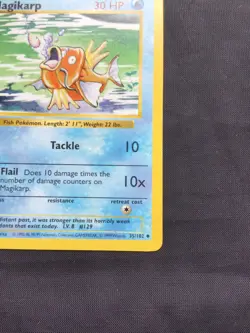 Pokemon Cards: Base Set 1st Edition Uncommon: Magikarp 35/102 - Image 4