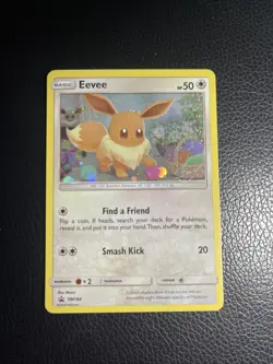 Eevee Pokemon Card Sun & Moon Black Star Promo #SM184 TCG - Image 1