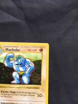 Pokemon Cards: Base Set 1st Edition Uncommon: Machoke 34/102 - Image 3