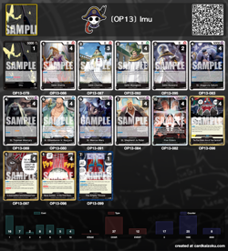Imu Deck OP13 - Carrying on His Will - One Piece Card Game - English - Image 2