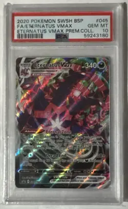 2020 POKEMON SWSH BLACK STAR PROMO #045 FULL ART ETERNATUS VMAX PSA 10 GEM MINT - Image 2