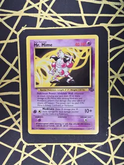 🔥 Mr. Mime 22/64 🔥 Original Non Holo Rare Jungle Set Pokemon Card WOTC 1999 - Image 2