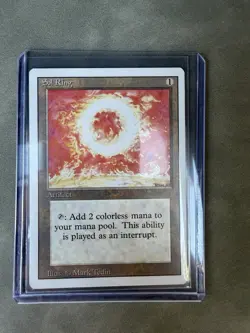 SOL RING~ Magic The Gathering Artifact Card~NEVER PLAYED - Image 1
