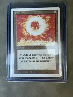 SOL RING~ Magic The Gathering Artifact Card~NEVER PLAYED - Image 3