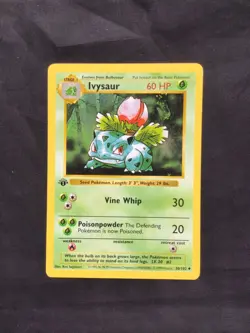 Pokemon Cards: Base Set 1st Edition Uncommon: Ivysaur 30/102 - Image 1