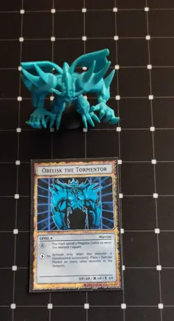 Yugioh Dungeon Dice Monsters obelisk the tormentor custom DDM custom figure card - Image 4