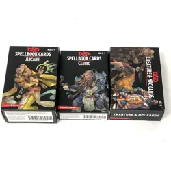 D&D 5e Arcane Spellbook Cards Divine Cards & NPC & Monster Cards - Image 1
