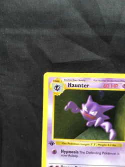 Pokemon Cards: Base Set 1st Edition Uncommon: Haunter 29/102 - Image 2