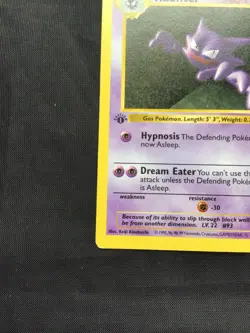 Pokemon Cards: Base Set 1st Edition Uncommon: Haunter 29/102 - Image 5