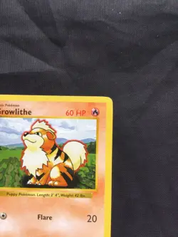 Pokemon Cards: Base Set 1st Edition Uncommon: Growlithe 28/102 - Image 3