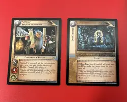 Lord of the Rings TCG Lot 2 Rare Cards ! Gandalf & Durin’s Secret LOTR - Image 1