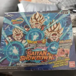 Dragon Ball Saiyan Showdown Sealed Booster Box of 24 Packs B15 Z Super Card Game - Image 1