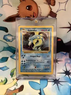 Pokemon Gyarados Holo Shadowless Rare TCG Base Set Card 6/102 - Image 1