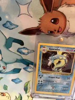 Pokemon Gyarados Holo Shadowless Rare TCG Base Set Card 6/102 - Image 2
