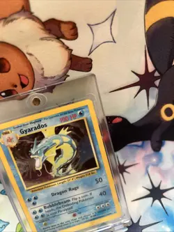 Pokemon Gyarados Holo Shadowless Rare TCG Base Set Card 6/102 - Image 3