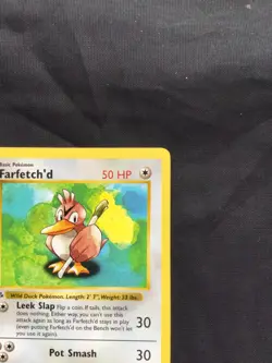 Pokemon Cards: Base Set 1st Edition Uncommon: Farfetch'd 27/102 - Image 3