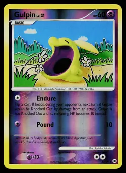 Pokemon Card - Gulpin Arceus 40/99 Reverse Holo - Image 1