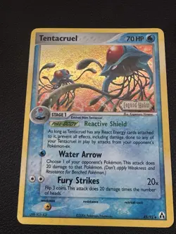Tentacruel 45/92 Stamped Holo Uncommon Ex Legend Maker Pokemon Card - Image 2