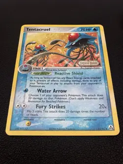 Tentacruel 45/92 Stamped Holo Uncommon Ex Legend Maker Pokemon Card - Image 3