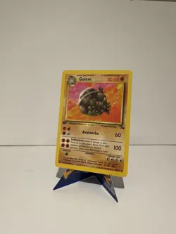 Golem 36/62 1st Edition Fossil Uncommon Pokemon Card WOTC Vintage Pokemon LP - Image 1