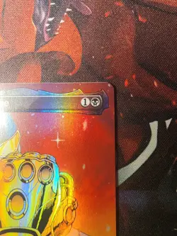 MTG Magic The Gathering The Soul Stone 0243 Borderless Foil Spider-Man Thanos - Image 3
