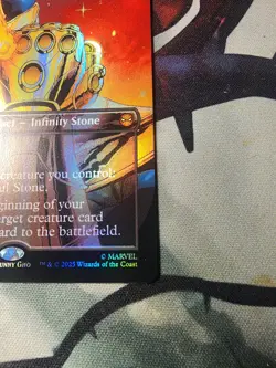 MTG Magic The Gathering The Soul Stone 0243 Borderless Foil Spider-Man Thanos - Image 4