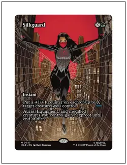 1x Silkguard, Borderless Art, Magic the Gathering MTG NM - Image 1
