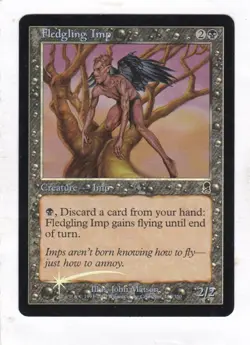 MTG: Odyssey: Foil: Fledgling Imp - Image 1