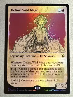 MTG / Delina, Wild Mage / AFR / #317 / FOIL (Showcase) / Rare / NM - Image 1