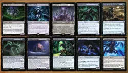 Set of 10 Black Horror Creatures *Magic MTG Commander* Sauron, the Necromancer - Image 1
