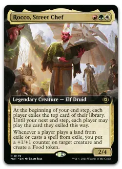 Rocco, Street Chef (Extended Art) #179 (NM) March of the Machine MAT Magic MTG - Image 1