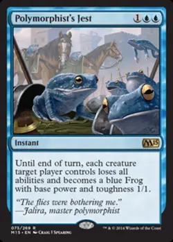 Lightly Played, English - 1 x MTG Polymorphist's Jest Magic 2015 - Image 1
