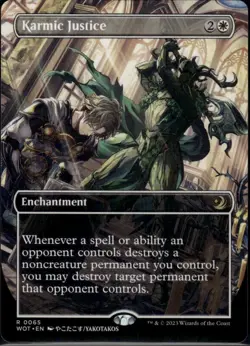 Karmic Justice (Anime Borderless) R Wilds of Eldraine: Enchanting Tales 65 NM - Image 1