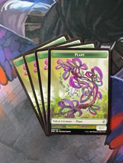 Plant 008 Token x 4 | Zendikar Rising | % Off 2+* | NM | MTG - Image 1