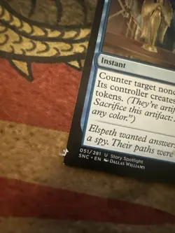 Mtg Magic New Capenna An Offer You Can’t Refuse Miscut Dull Cut Misprint Error - Image 3