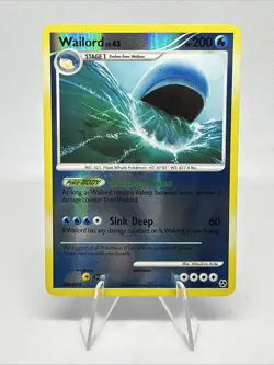 Pokemon TCG - Wailord 30/106 - Great Encounters - Reverse Holo Rare - 2008 - Image 1
