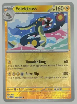Eelektross 032/086 Reverse Holo Uncommon Black Bolt Pokemon TCG NM - Image 1
