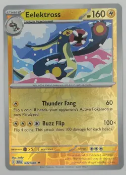 Eelektross 032/086 Reverse Holo Uncommon Black Bolt Pokemon TCG NM - Image 3