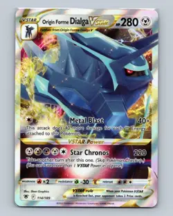 Pokemon Card - Origin Forme Dialga VSTAR Astral Radiance 114/189 Ultra Rare Holo - Image 1