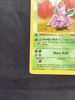 Pokemon Cards: Base Set 1st Edition Uncommon: Nidorino 37/102 - Image 5