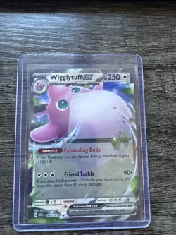 Pokemon TCG Wigglytuff EX Double Rare Holo Card #040/165 Scarlet and Violet 151 - Image 1