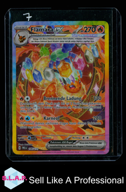 FLAMARA EX POKEMON 146/131 2025 PRISMATISCHE ENTWICKLUNG HOLO FOIL DEUTSCH - Image 1