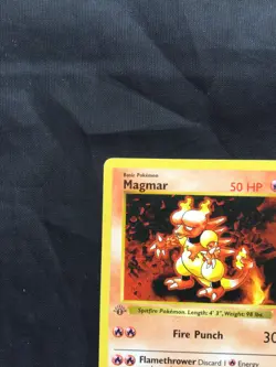 Pokemon Cards: Base Set 1st Edition Uncommon: Magmar 36/102 - Image 2