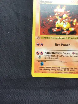 Pokemon Cards: Base Set 1st Edition Uncommon: Magmar 36/102 - Image 5